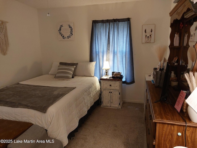 bedroom featuring carpet flooring