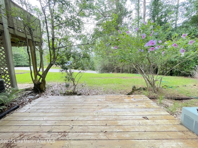 11 Redbud Ct, Dadeville, AL 36853 - wooden terrace featuring a yard