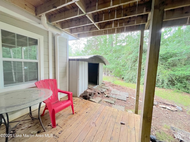 11 Redbud Ct, Dadeville, AL 36853 - view of wooden deck