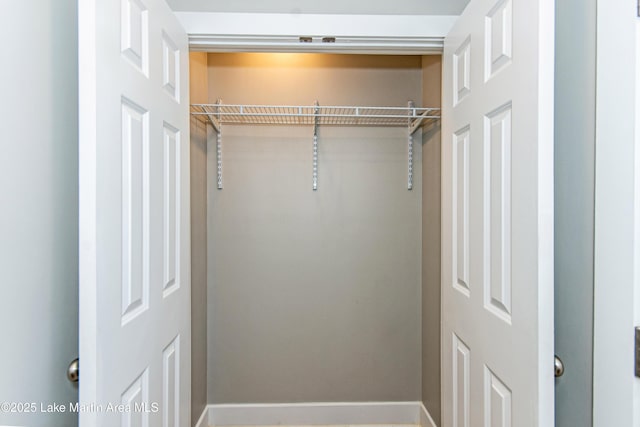 view of closet