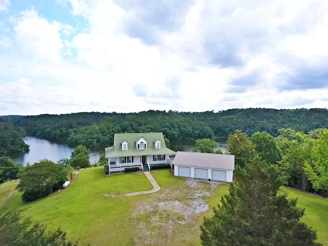1370 County Road 759, Clanton, AL 35045 - view from above of property featuring a forest and a nearby body of water
