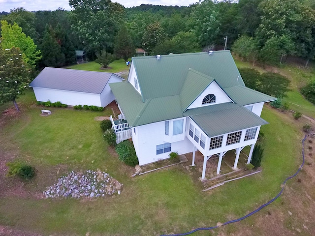 1370 County Road 759, Clanton, AL 35045 - aerial view of property and surrounding area featuring a forest