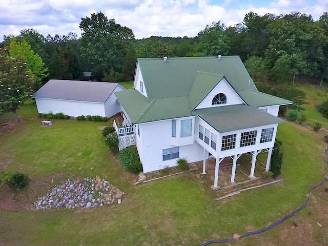 1370 County Road 759, Clanton, AL 35045 - aerial view of property and surrounding area featuring a forest