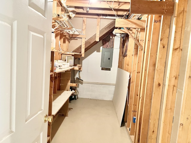 1370 County Road 759, Clanton, AL 35045 - unfinished below grade area with electric panel