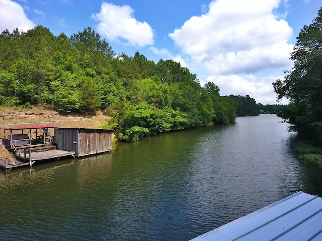 1370 County Road 759, Clanton, AL 35045 - dock with a water view, a forest view, and boat lift
