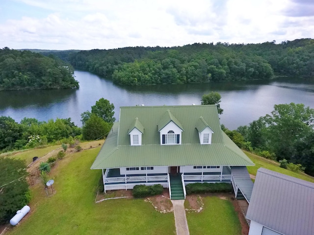 1370 County Road 759, Clanton, AL 35045 - aerial view of property and surrounding area with a forest and a nearby body of water