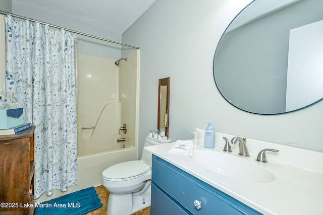 3464 Dobbs Rd, Alexander City, AL 35010 - bathroom featuring vanity and shower / bathtub combination with curtain