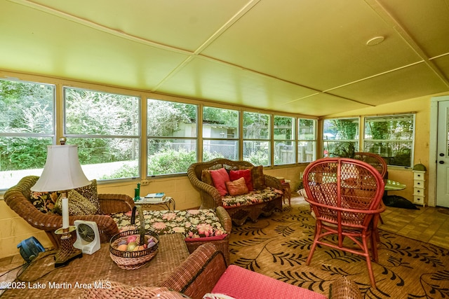 3464 Dobbs Rd, Alexander City, AL 35010 - sunroom with an outdoor living space
