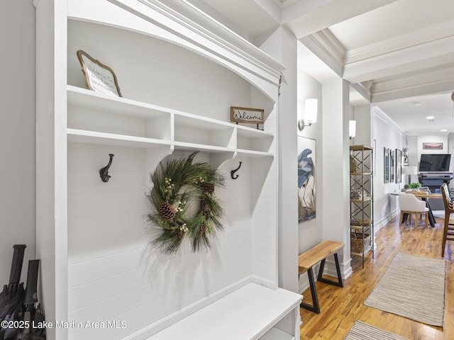 64 Stoneview Summit Ct Unit 5301, Dadeville, AL 36853 - mudroom with light wood-style floors and ornamental molding