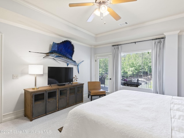 64 Stoneview Summit Ct Unit 5301, Dadeville, AL 36853 - bedroom featuring visible vents, ornamental molding, and carpet