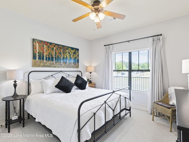 64 Stoneview Summit Ct Unit 5301, Dadeville, AL 36853 - carpeted bedroom with visible vents, baseboards, and ceiling fan