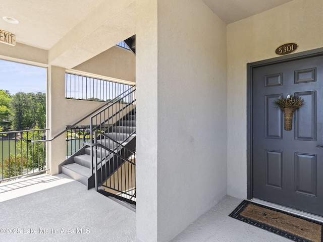 64 Stoneview Summit Ct Unit 5301, Dadeville, AL 36853 - view of exterior entry featuring stucco siding