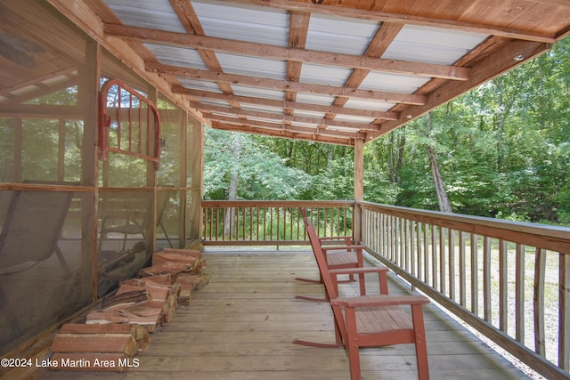 view of wooden terrace