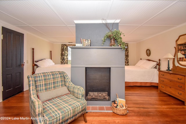 bedroom featuring hardwood / wood-style flooring