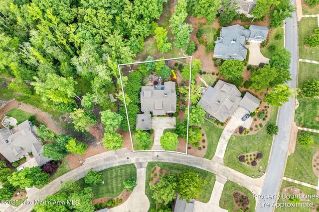 3408 Quail Cv, Opelika, AL 36801 - aerial perspective of suburban area with property parcel outlined