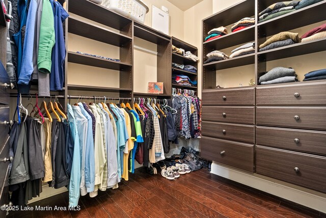 3408 Quail Cv, Opelika, AL 36801 - spacious closet with dark wood-style floors