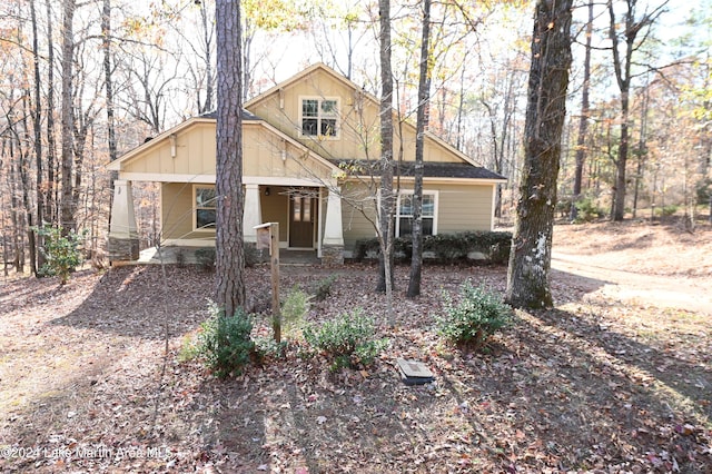 view of front of home with a porch