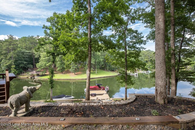 57 Lakeview Pt, Alexander City, AL 35010 - dock featuring a water view