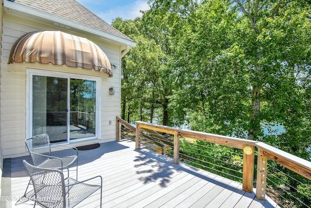 127 Ridge Crest Dr, Jacksons Gap, AL 36861 - view of wooden deck