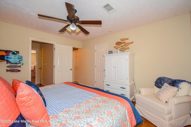 127 Ridge Crest Dr, Jacksons Gap, AL 36861 - bedroom featuring ceiling fan