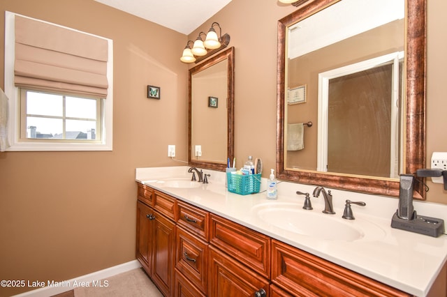 bathroom featuring vanity