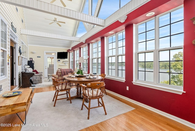 876 Ridge Rd, Dadeville, AL 36853 - sunroom / solarium featuring plenty of natural light and lofted ceiling