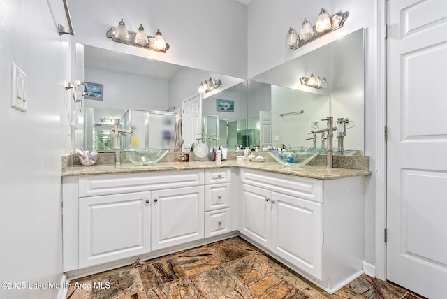 876 Ridge Rd, Dadeville, AL 36853 - full bath featuring double vanity and a stall shower