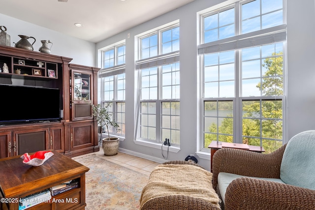 876 Ridge Rd, Dadeville, AL 36853 - living room with light tile patterned floors and baseboards