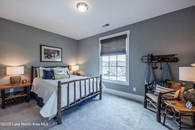 bedroom featuring carpet flooring