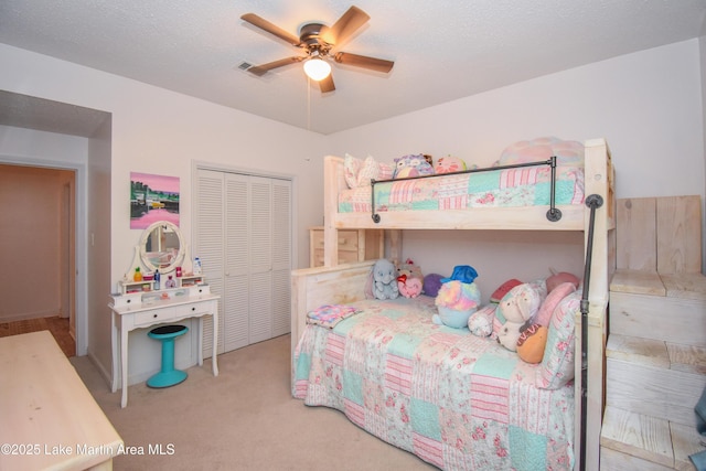 93 Restful Cv, Dadeville, AL 36853 - bedroom with a closet, carpet flooring, and ceiling fan