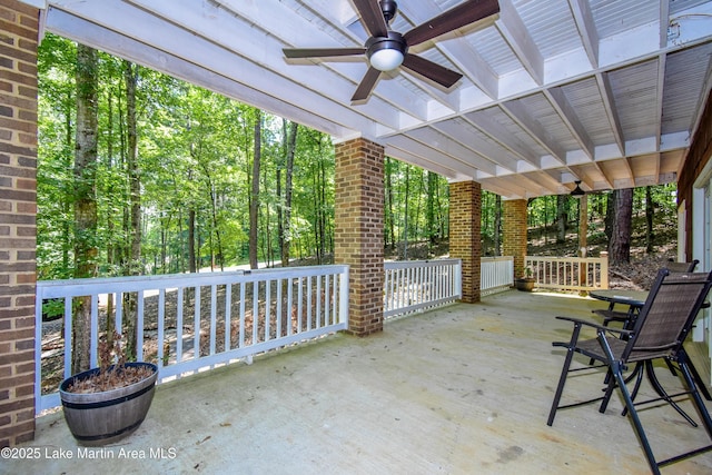 93 Restful Cv, Dadeville, AL 36853 - view of patio featuring ceiling fan