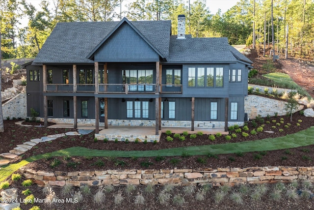 back of property featuring a patio area