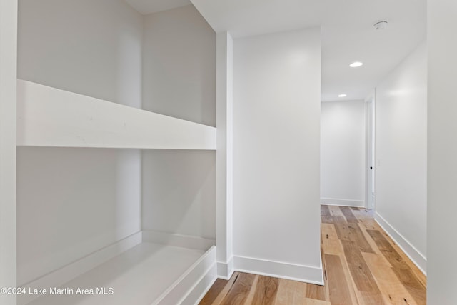 bathroom featuring hardwood / wood-style flooring