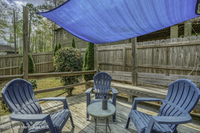 441 Cove Dr, Eclectic, AL 36024 - deck featuring fence