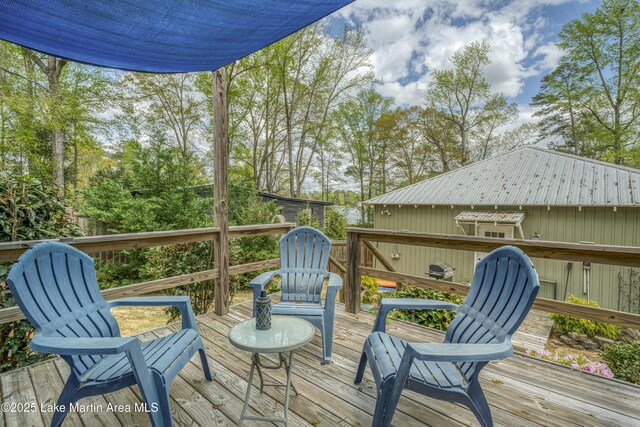 441 Cove Dr, Eclectic, AL 36024 - view of wooden deck