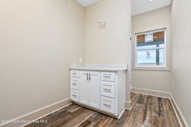 bathroom featuring hardwood / wood-style floors