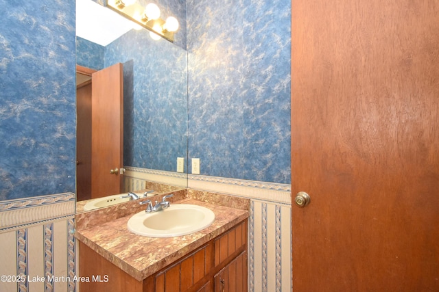 bathroom featuring vanity