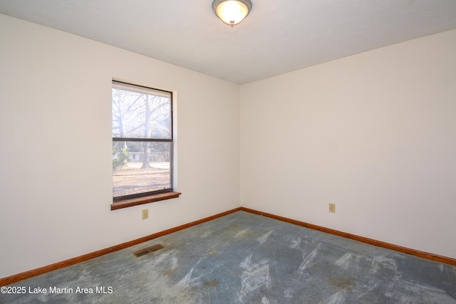 view of carpeted empty room