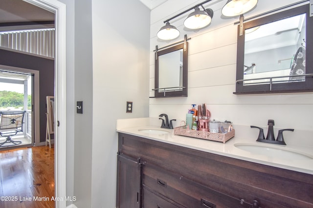 128 River Ridge Rd Unit B3, Alexander City, AL 35010 - full bath with double vanity and wood finished floors