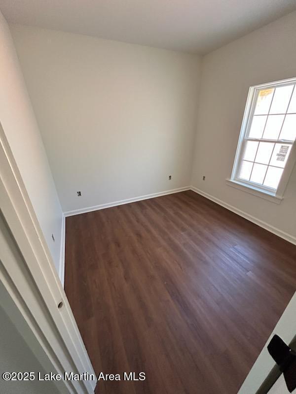 198 Mccain Rd, Eclectic, AL 36024 - unfurnished room with dark wood-style flooring and baseboards