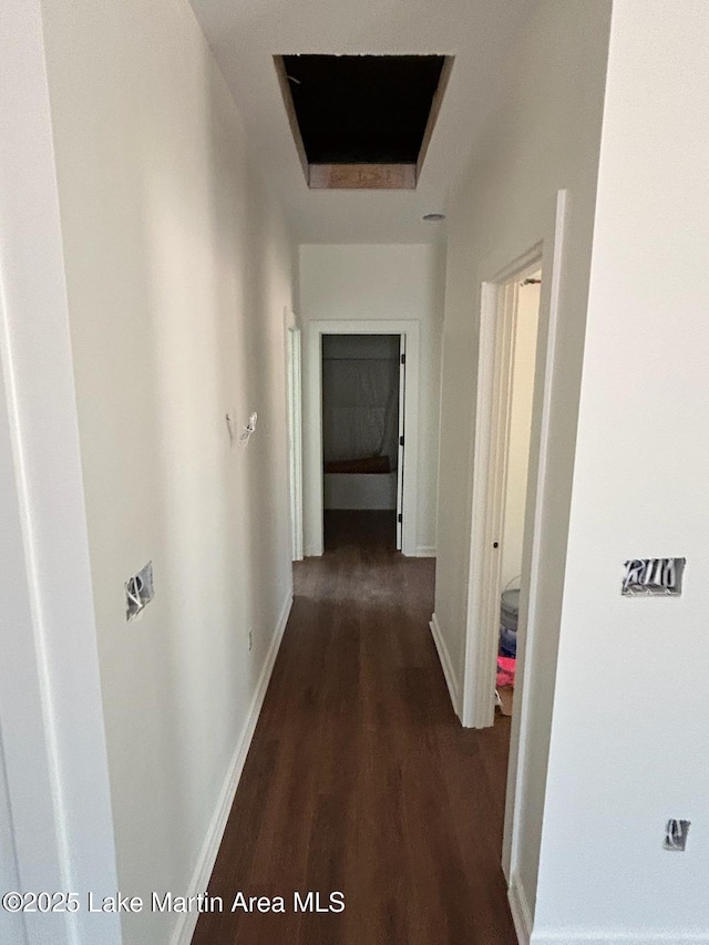 198 Mccain Rd, Eclectic, AL 36024 - hallway with wood finished floors and baseboards