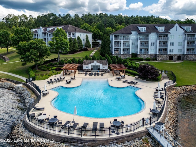 230 Crowne Pointe Rd Unit 104, Dadeville, AL 36853 - community pool featuring a patio