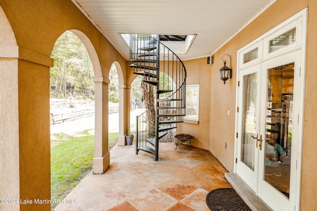 view of patio / terrace with french doors