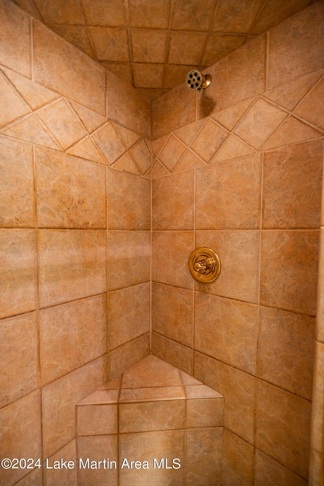 details featuring a tile shower