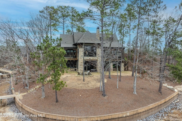 view of rear view of property