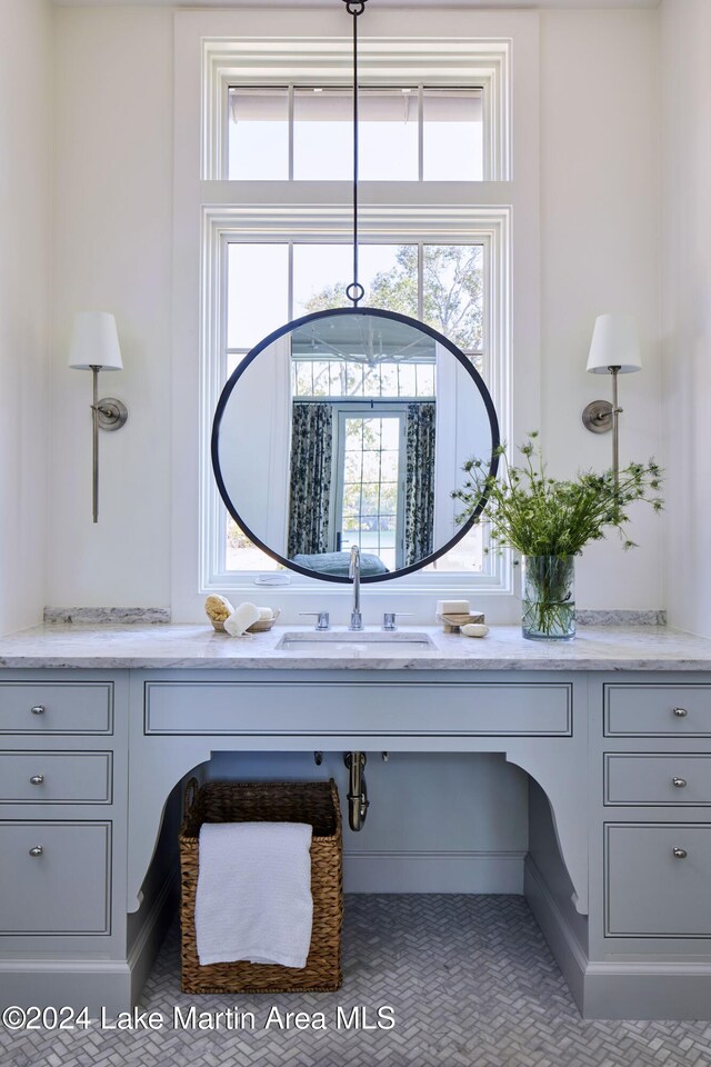 bathroom featuring tile patterned floors and independent shower and bath