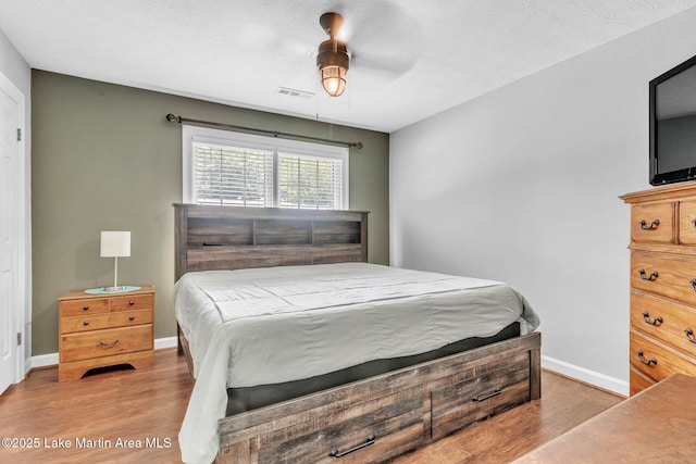 207 Mcdonald St, Dadeville, AL 36853 - bedroom with wood finished floors and a ceiling fan