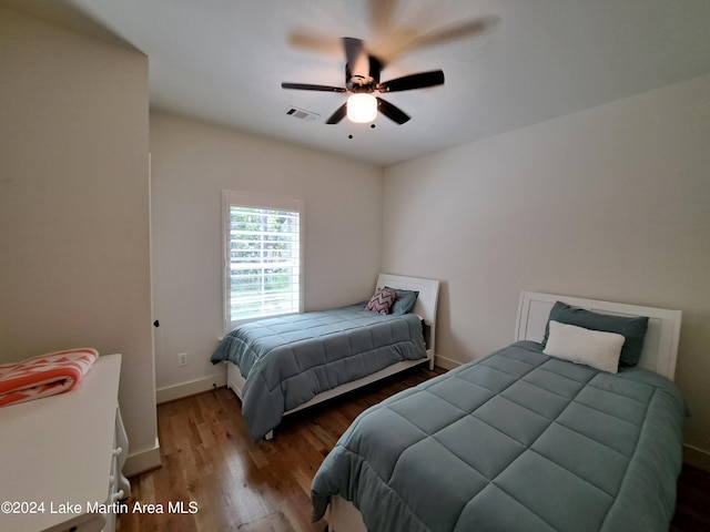 108 Williamson Trce, Tallassee, AL 36078 - bedroom featuring ceiling fan and wood-type flooring