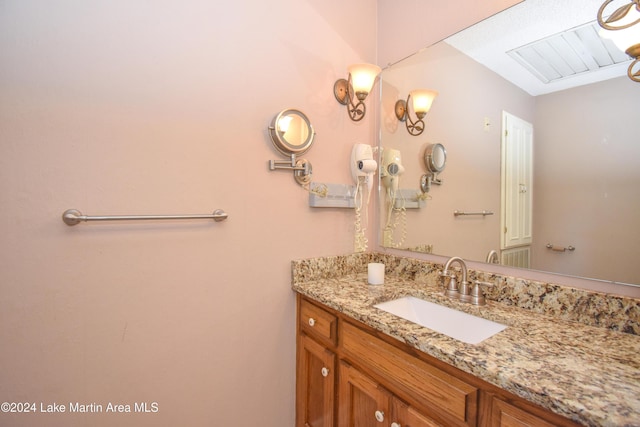 bathroom featuring vanity