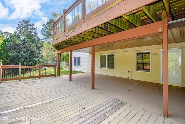 view of wooden terrace